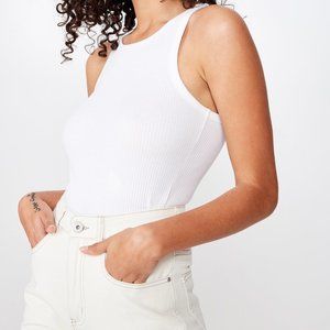 Turn Back Tank in White